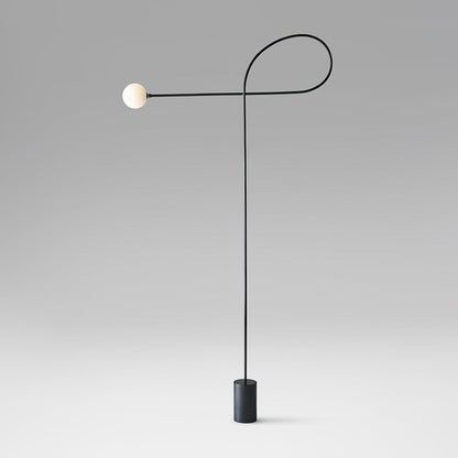 Arcane Orb Floor Lamp ∅ 39.4″ x H 59.1″ / Dia 100cm x H 150cm / Black & White / US Plug Floor lamp