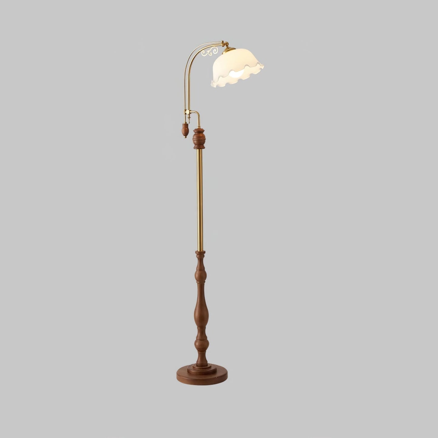 Arch Curves Floor Lamp ∅ 17.7″ x H 66.1″ / Milky White / US Plug Floor lamp