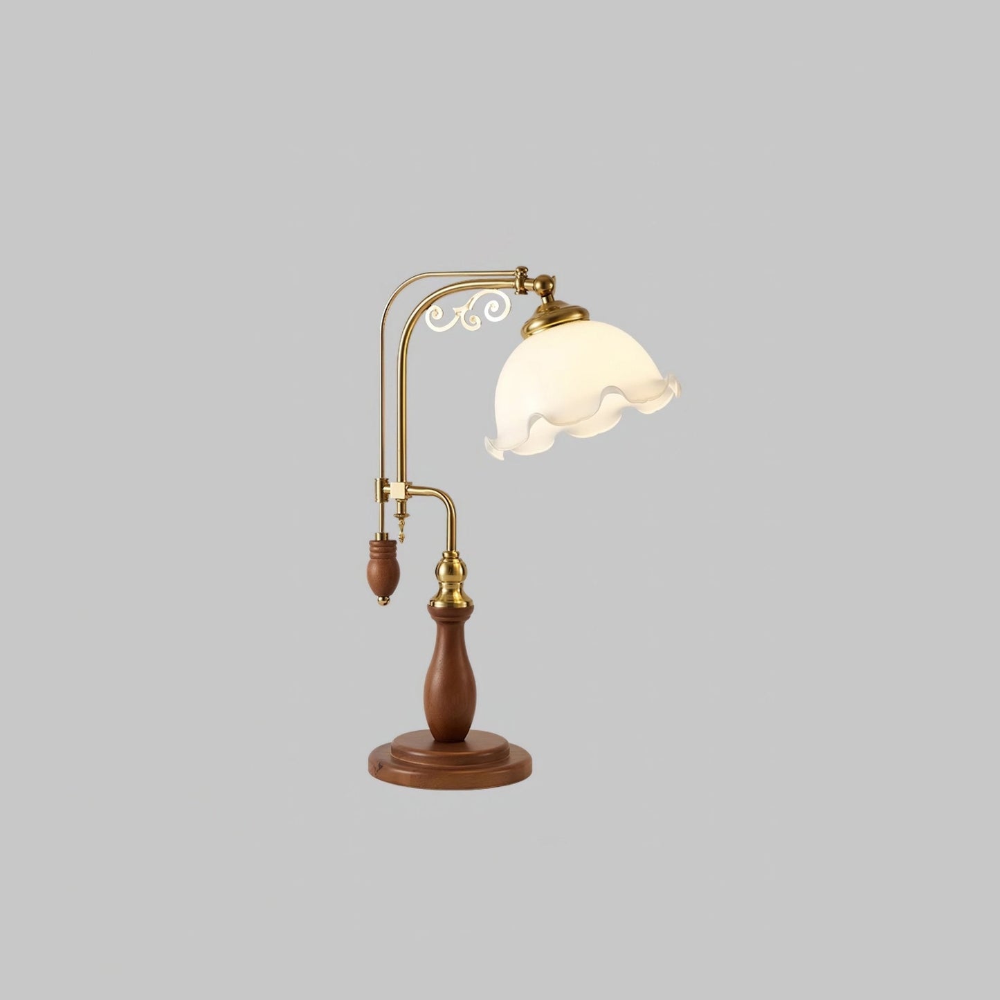 Arch Curves Table Lamp ∅ 11.8″ x H 22″ / Milky White / US Plug Table lamp