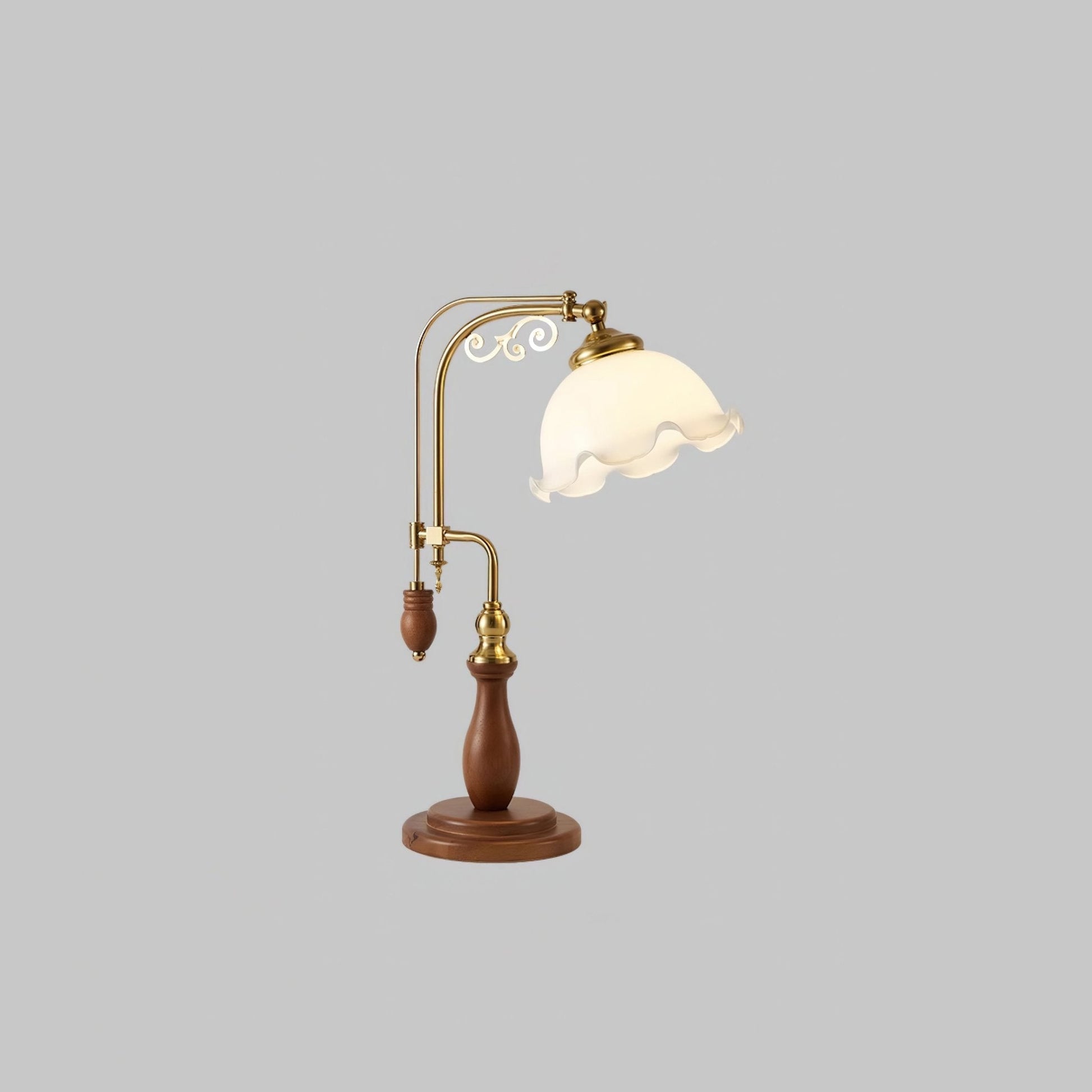 Arch Curves Table Lamp ∅ 11.8″ x H 22″ / Milky White / US Plug Table lamp