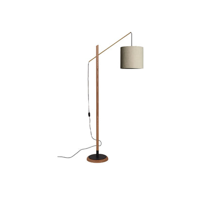 Archer Floor Lamp ∅ 33.5″ x H 68.9″ / Dia 85cm x H 175cm / Nature oak & Beige / US Plug Floor lamp