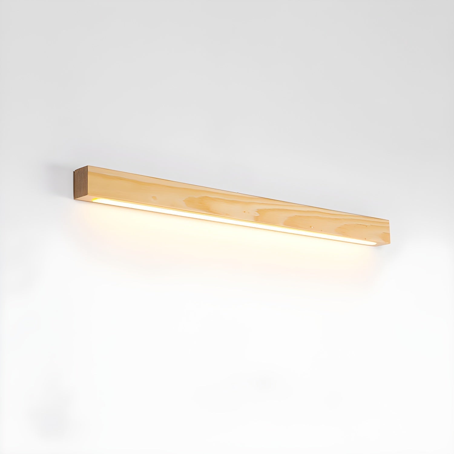 Arlo Linear Wood Wall Light ∅ 23.6″ x W 1.8″ x H 2″ / Wood Color / Warm Light 1001 Wall lamp