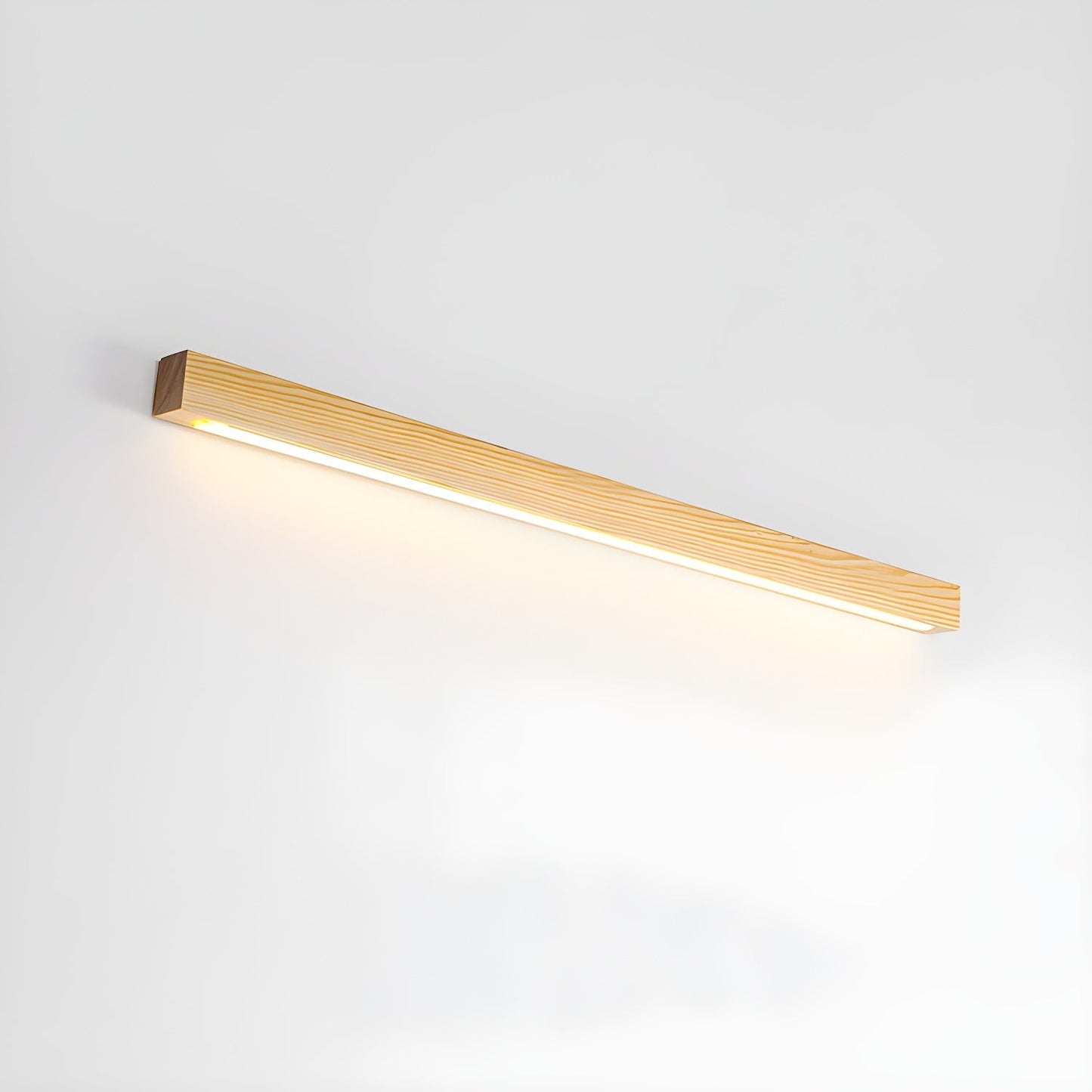 Arlo Linear Wood Wall Light ∅ 31.5″ x W 1.8″ x H 2″ / Wood Color / Warm Light 1001 Wall lamp