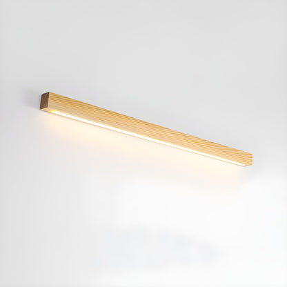 Arlo Linear Wood Wall Light ∅ 31.5″ x W 1.8″ x H 2″ / Wood Color / Warm Light 1001 Wall lamp