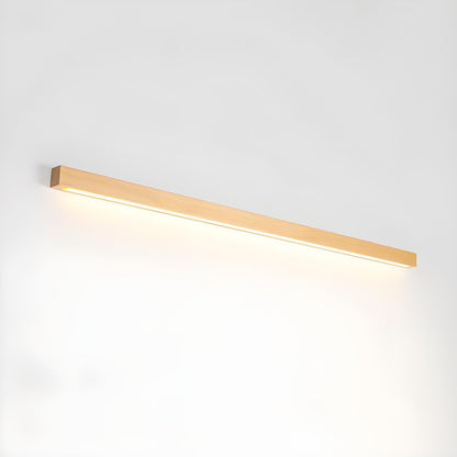 Arlo Linear Wood Wall Light ∅ 47.2″ x W 1.8″ x H 2″ / Wood Color / Warm Light 1001 Wall lamp