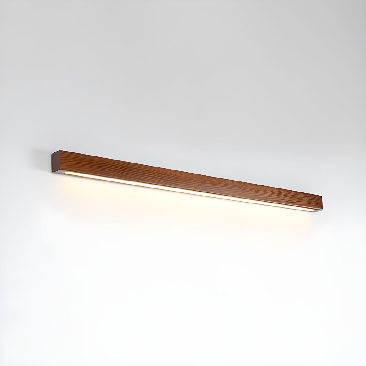 Arlo Linear Wood Wall Light ∅ 31.5″ x W 1.8″ x H 2″ / Walnut Color / Triac Dimmable Warm Light 1001 Wall lamp
