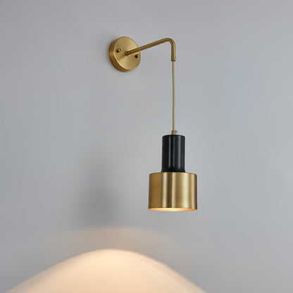 Arne Wall Light ∅ 4.7″ x H 8.7″ / Dia 12cm x H 22cm / Gold & Black Wall lamp