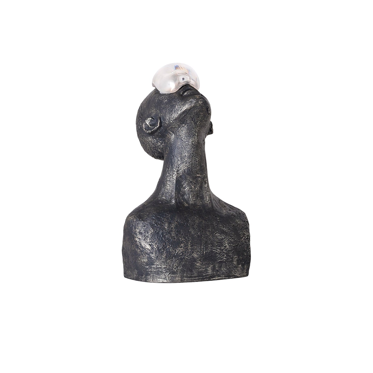 Atlas Guardian Sculpture Table Ornaments ∅ 12.6″ x H 20.1″ / Black