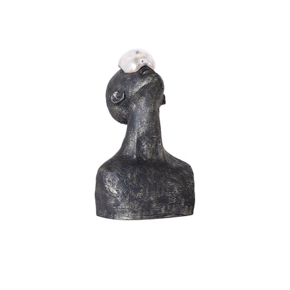 Atlas Guardian Sculpture Table Ornaments ∅ 12.6″ x H 20.1″ / Black