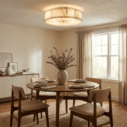 Aurelia Alabaster Ring Ceiling Lamp