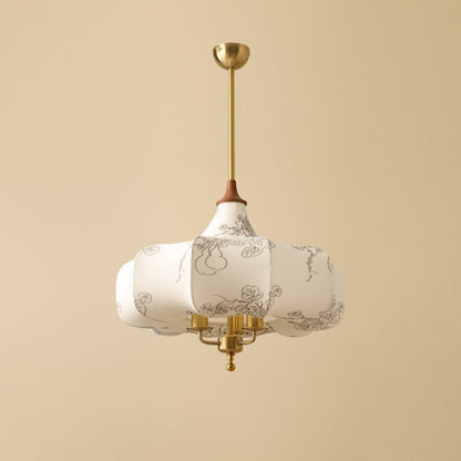 Aurora Bloom Pendant Light ∅ 19.7″ x H 18.9″ / Dia 50cm x H 48cm / Rod / Patterned Pendant light