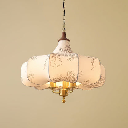 Aurora Bloom Pendant Light ∅ 19.7″ x H 18.9″ / Dia 50cm x H 48cm / Chain / Patterned Pendant light