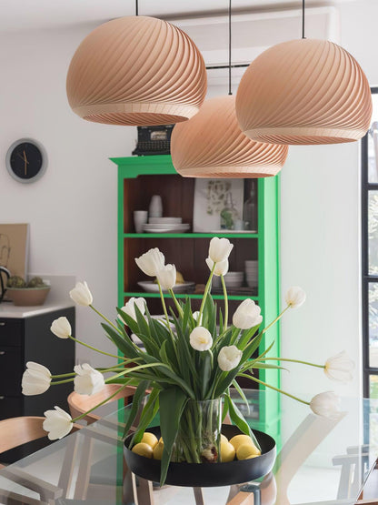 Aurora Whorl Wood Pendant Lamp Pendant light