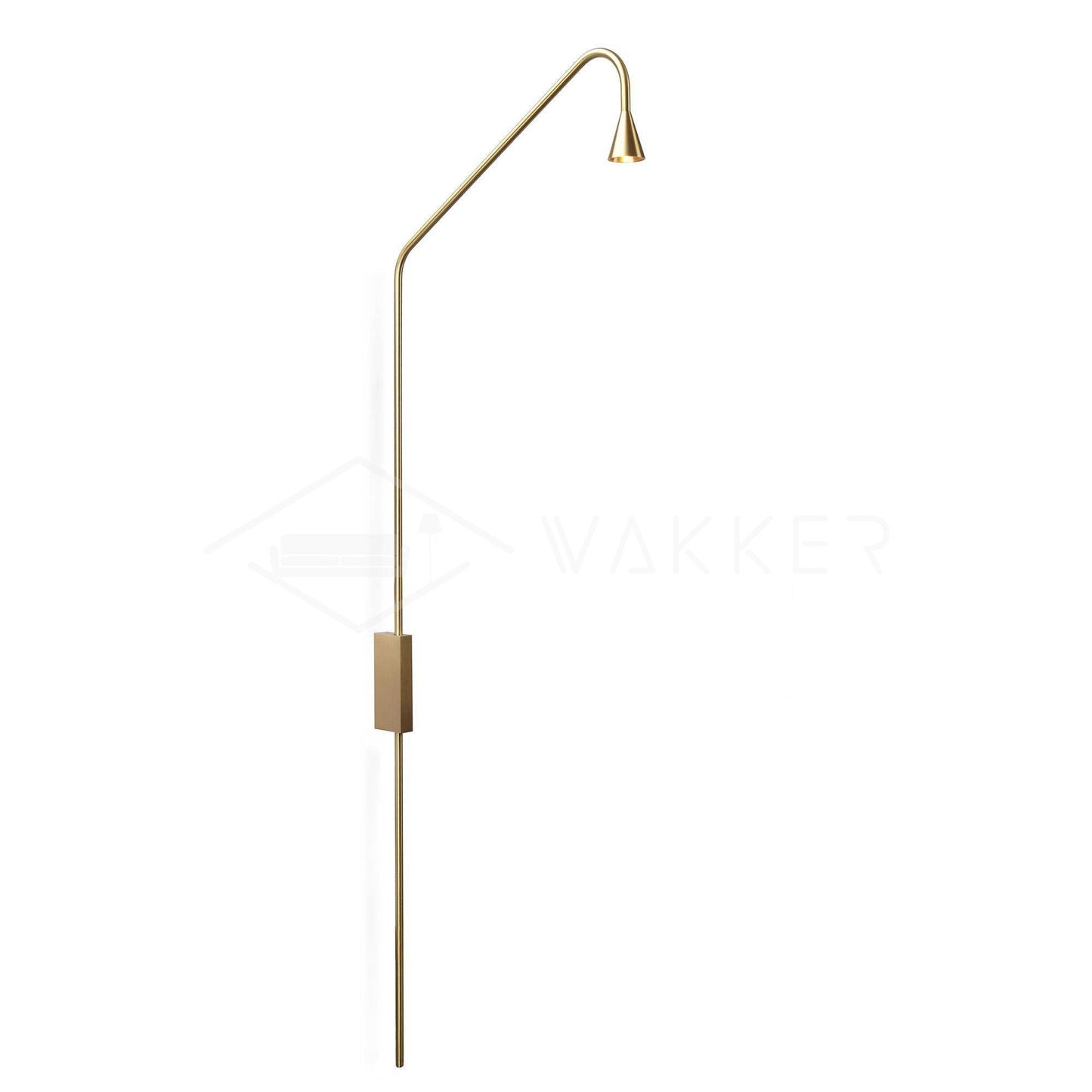 Zen Harmony Wall Lamp ∅ 17.7″ x H 45.3″ / Dia 45cm x H 115cm / Golden / US plug Wall lamp