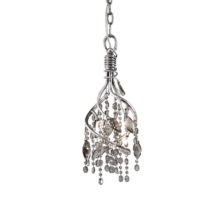 Autumn Twilight Chandelier ∅ 8.7″ x H 16.9″ / Dia 22cm x H 43cm / Antique silver & Clear Chandelier