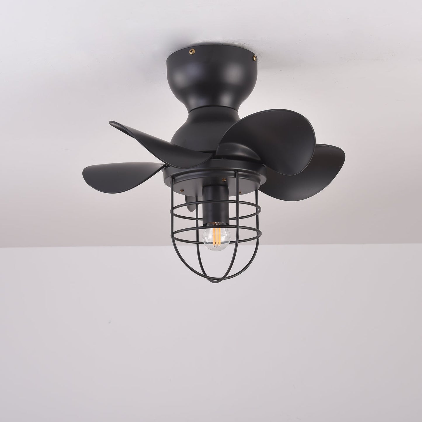 Axton 18’’ Ceiling Fan Light ∅ 18″ x H 13.8″ / Black Ceiling fan light