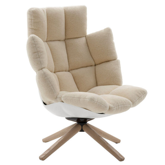 Husk Swivel High Armchair