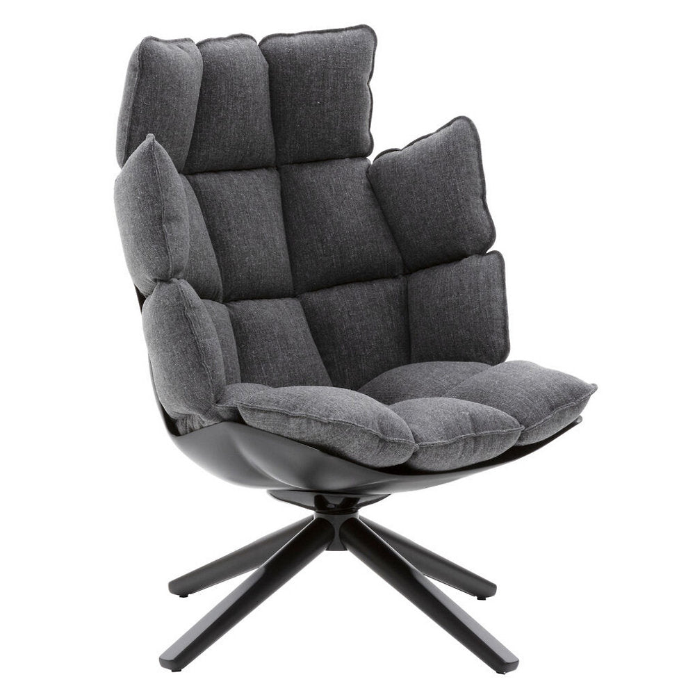 Husk Swivel High Armchair
