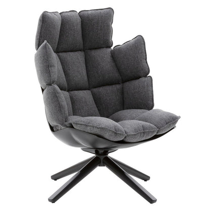 Husk Swivel High Armchair