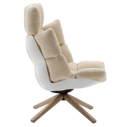 Husk Swivel High Armchair