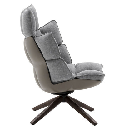 Husk Swivel High Armchair
