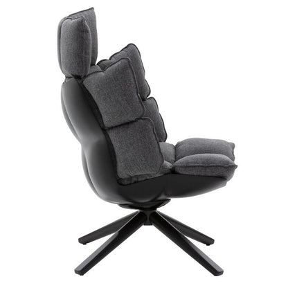 Husk Swivel High Armchair