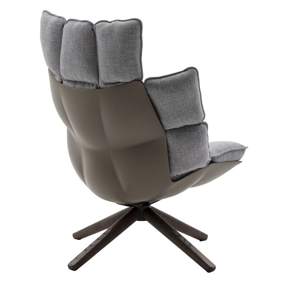 Husk Swivel High Armchair