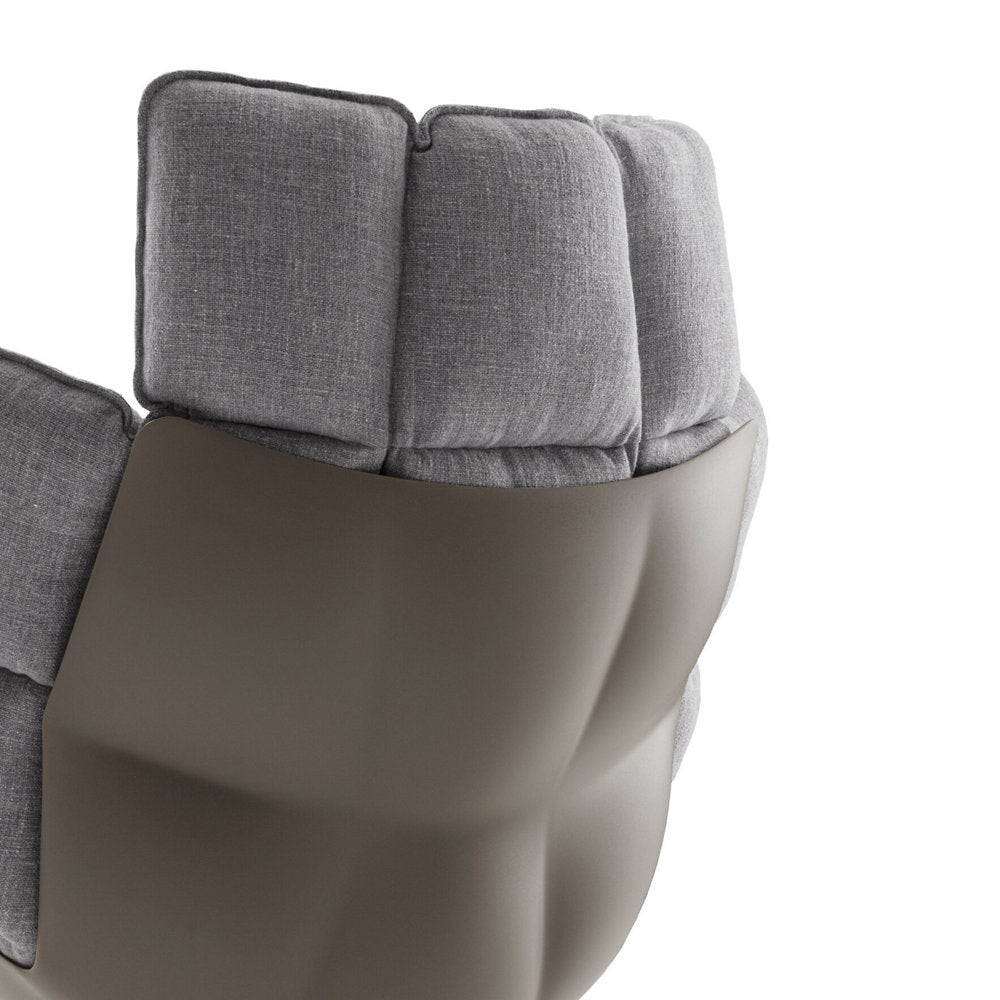 Husk Swivel High Armchair