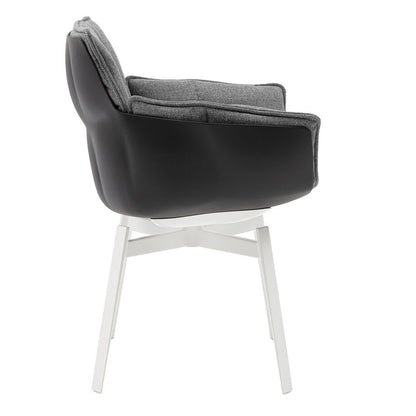 Husk Armchair with Painted Base