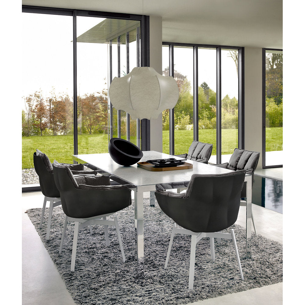 Husk Armchair with Painted Base