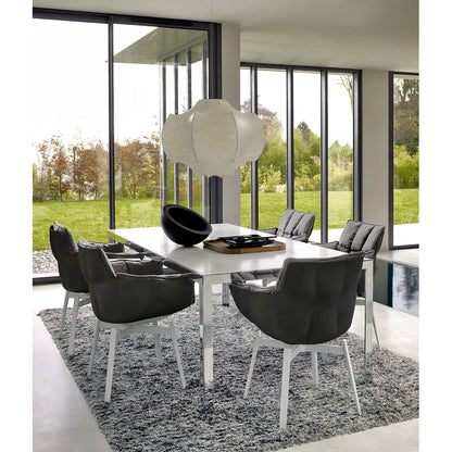 Husk Armchair with Painted Base