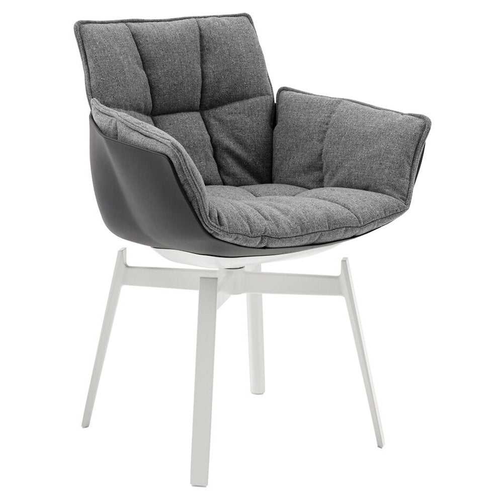 Husk Armchair with Painted Base