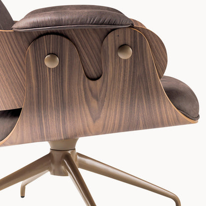 Low Lounger Lounge Chair with Swivel Base
