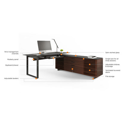Corridor Office  L-Shaped Desk