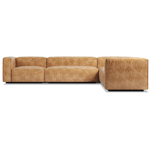 Cleon Large Leather Sectional Sofa