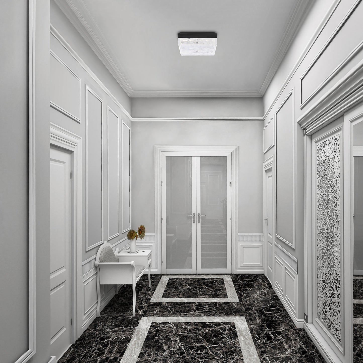 Schonbek Whisper BFM39212 Flush Mount