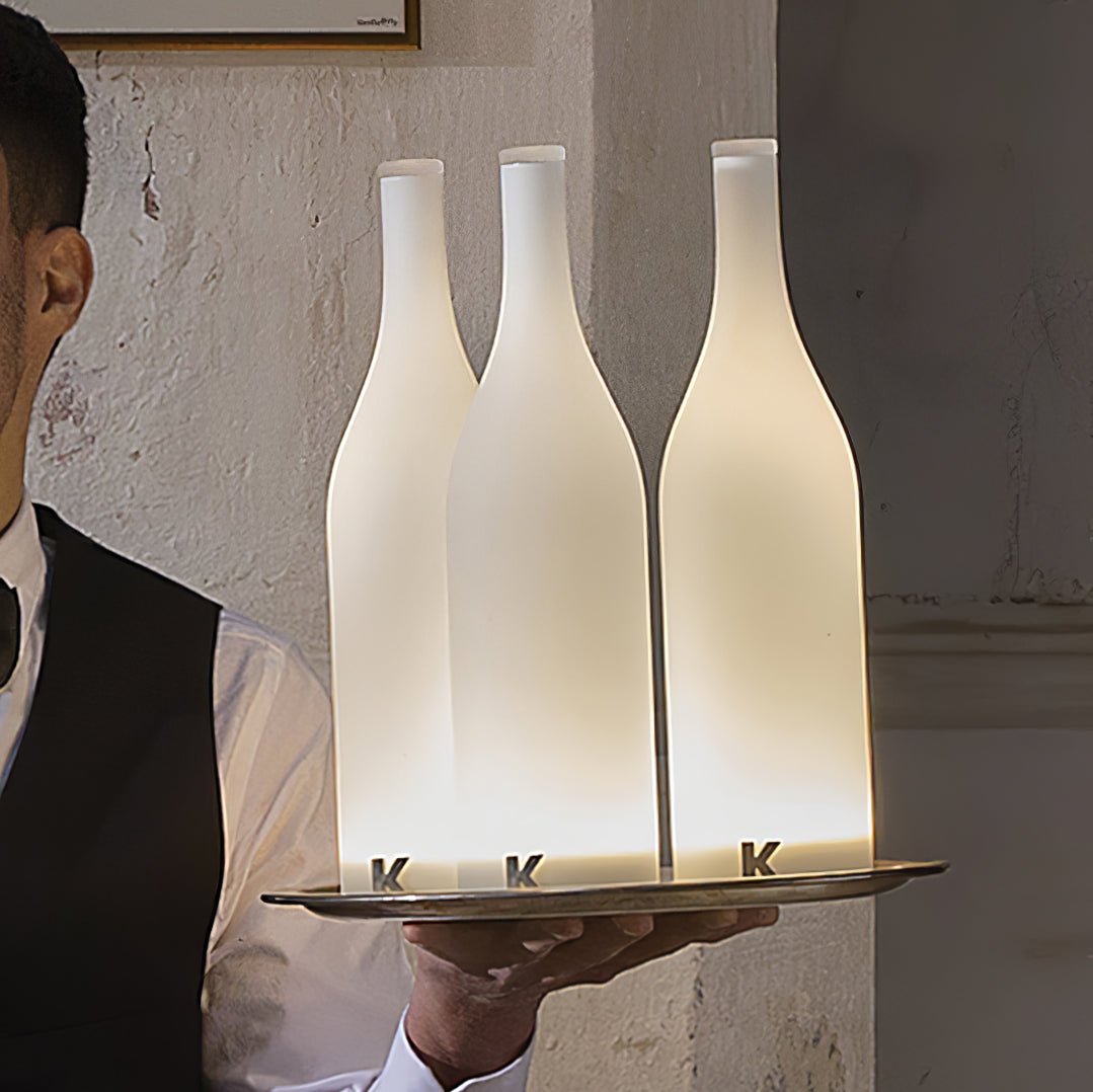Bacco Built-in Battery Table Lamp ∅ 3.9″ x H 13.8″ / Dia 10cm x H 35cm / White & Warm Light / Touch Switch Table lamp