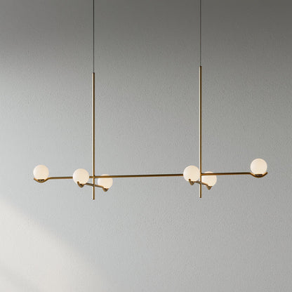Baer Pendant Light 6-Lights ∅ 47.2″ x H 24.4″ / Gold