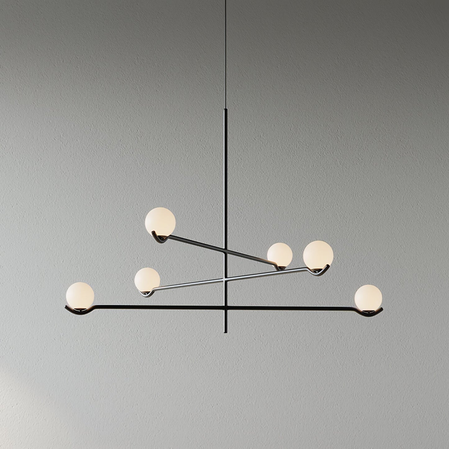 Baer Pendant Light 6-Lights ∅ 35.4″ x H 24.4″ / Black