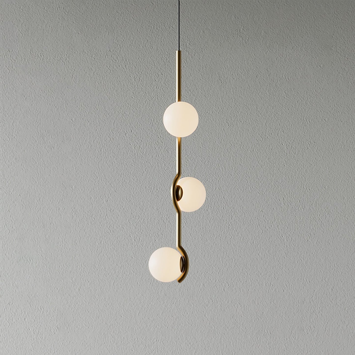 Baer Pendant Light 3-Lights ∅ 3.9″ x H 20.5″ / Gold