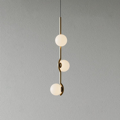 Baer Pendant Light 3-Lights ∅ 3.9″ x H 20.5″ / Gold