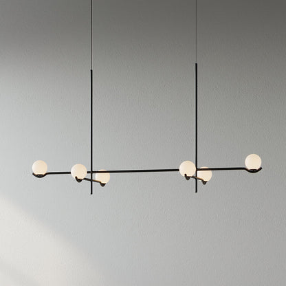 Baer Pendant Light 6-Lights ∅ 47.2″ x H 24.4″ / Black