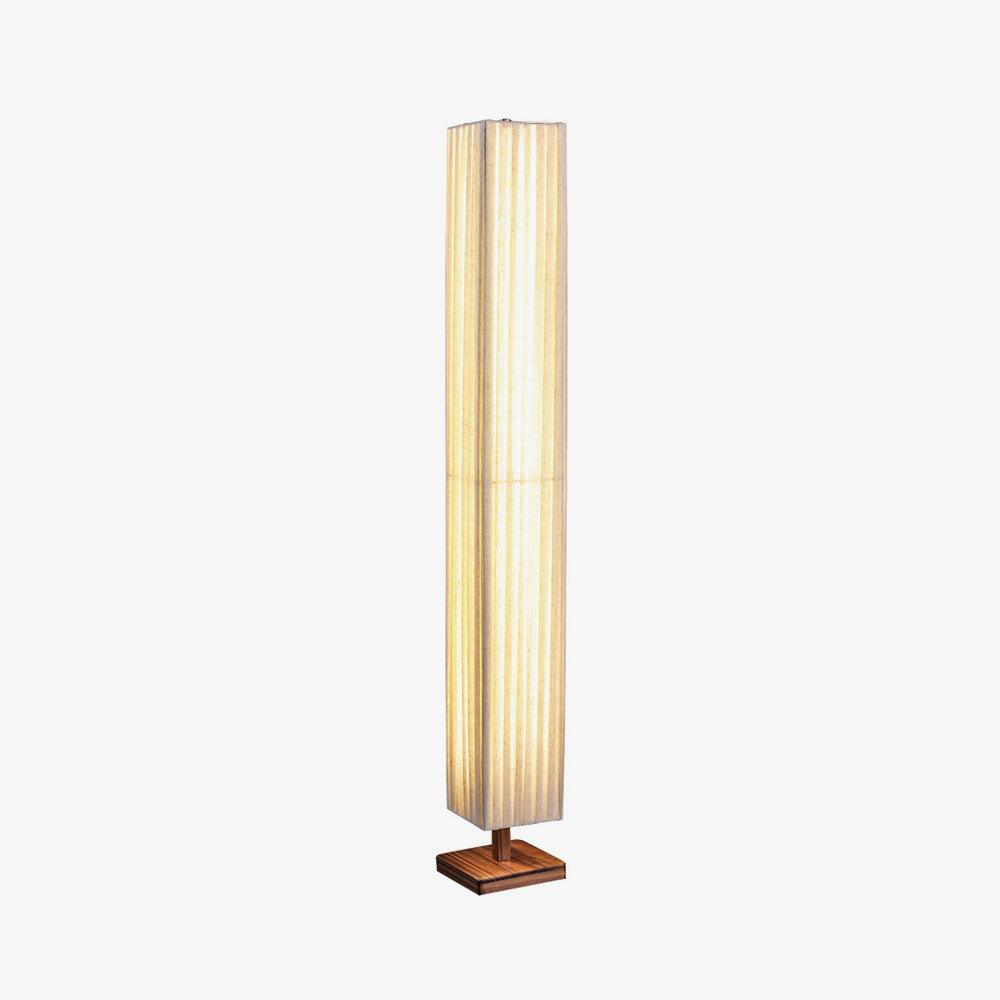 Bailey Floor Lamp ∅ 6.3″ x H 47.2″ / Dia 16cm x H 120cm / Wood＆Beige / US plug Floor lamp