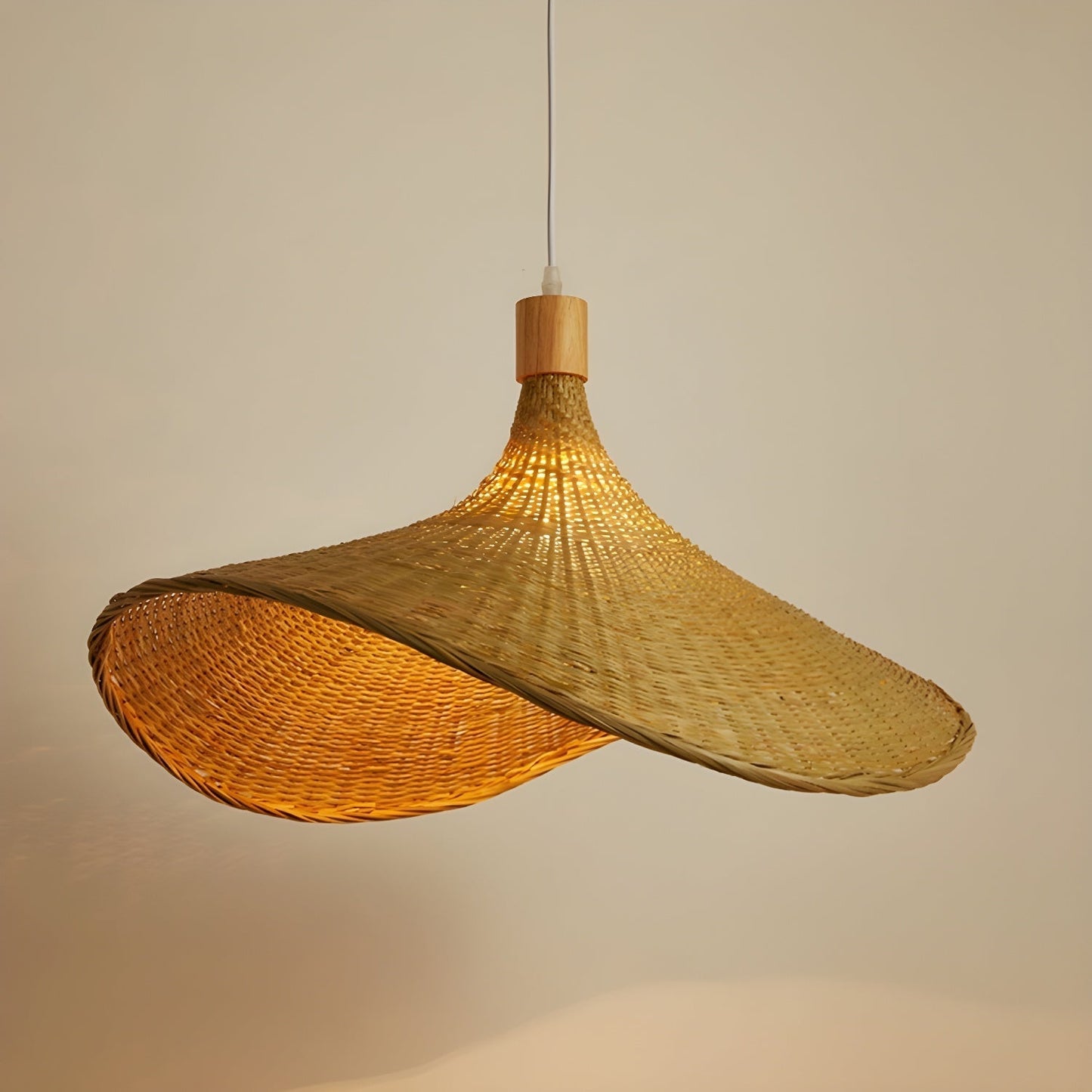 Rattan Weave Hat Pendant Light pendant Lamp