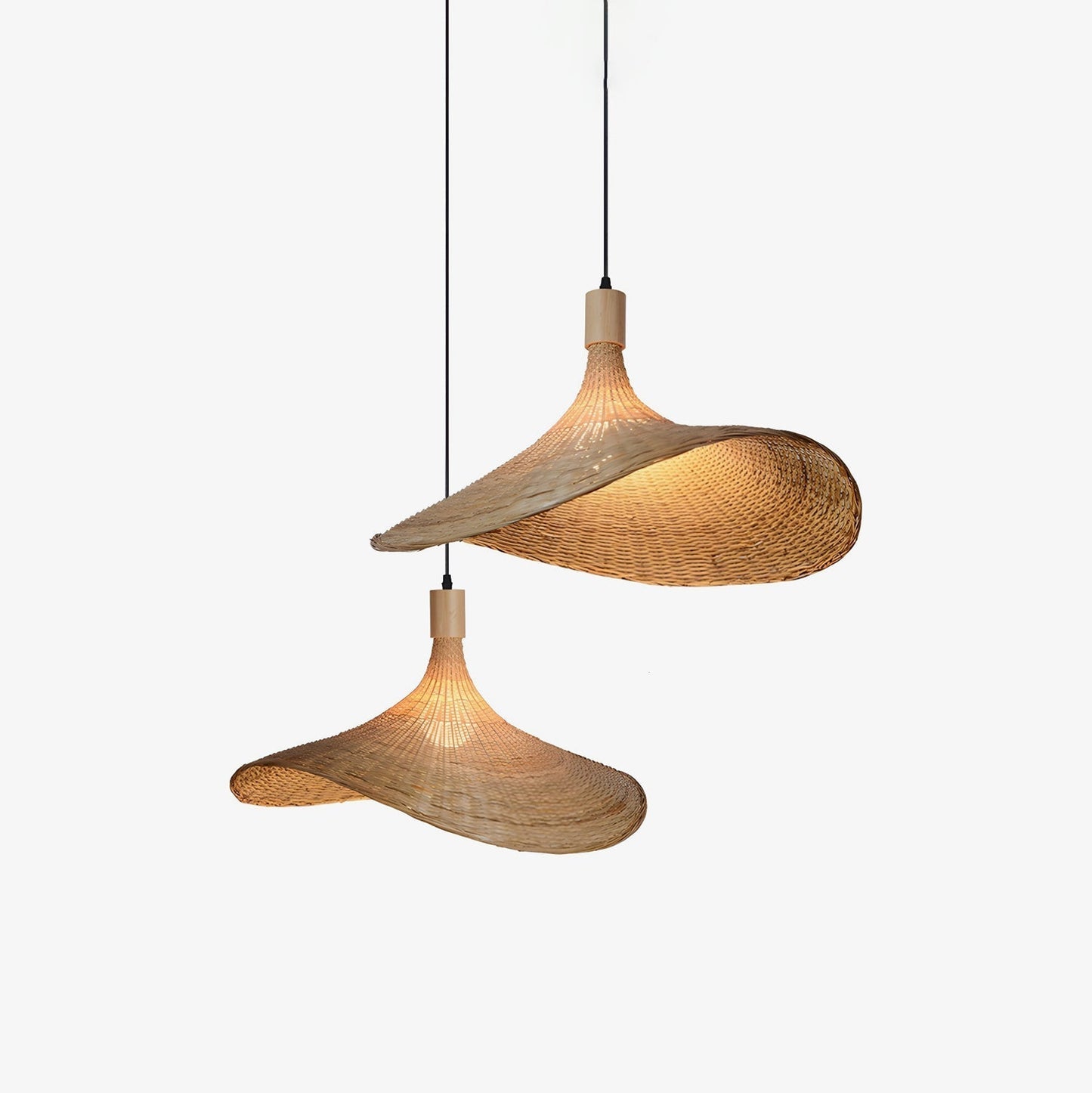 Rattan Weave Hat Pendant Light pendant Lamp