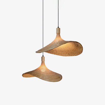 Rattan Weave Hat Pendant Light pendant Lamp