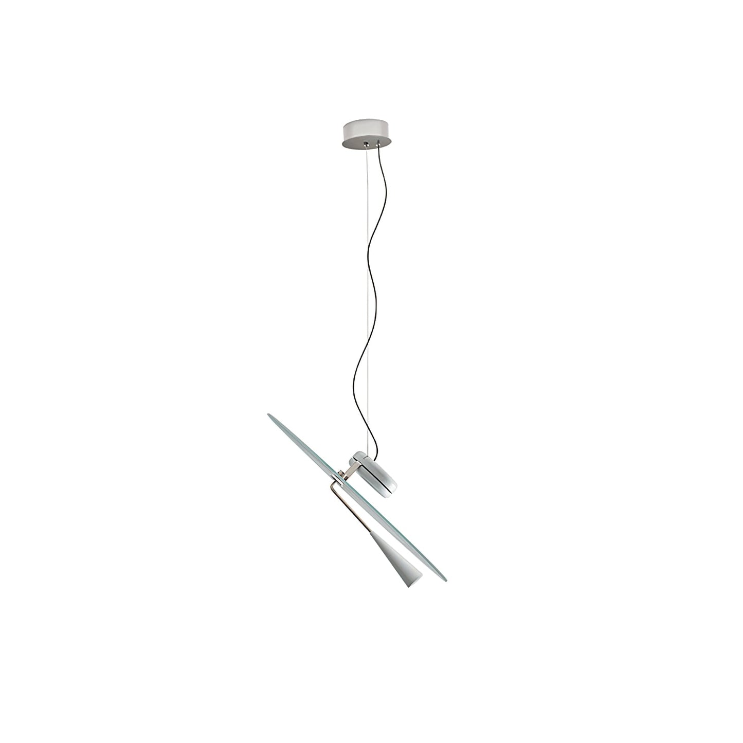 Bascula Pendant Lamp ∅ 19.7″ x H 7.1″ / Dia 50cm x H 18cm / White / Warm Light Pendant light