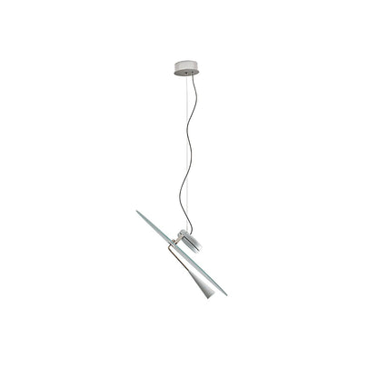 Bascula Pendant Lamp ∅ 19.7″ x H 7.1″ / Dia 50cm x H 18cm / White / Warm Light Pendant light