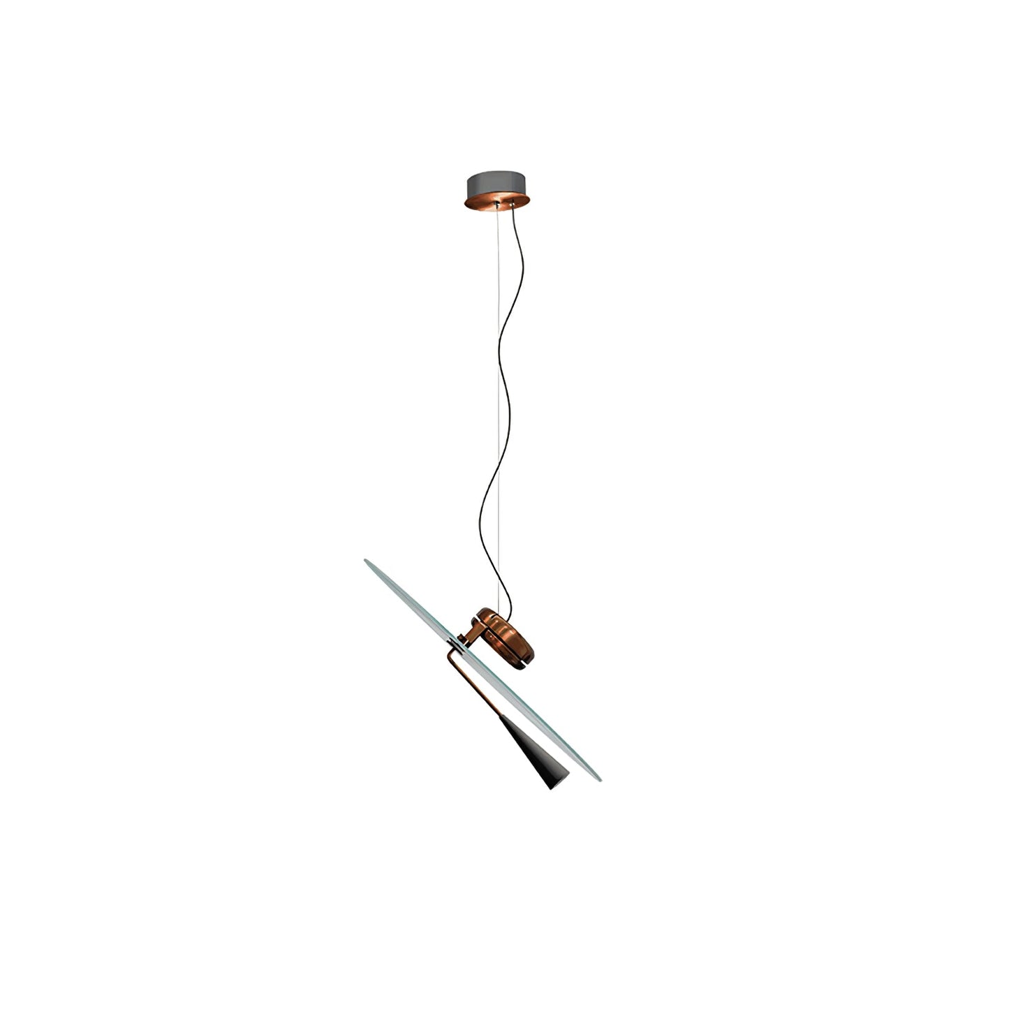 Bascula Pendant Lamp ∅ 19.7″ x H 7.1″ / Dia 50cm x H 18cm / Gold / Warm Light Pendant light