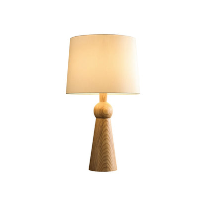 Bella Table Lamp ∅ 14.9″ x H 26.8″ / Wood Color / US Plug Table lamp
